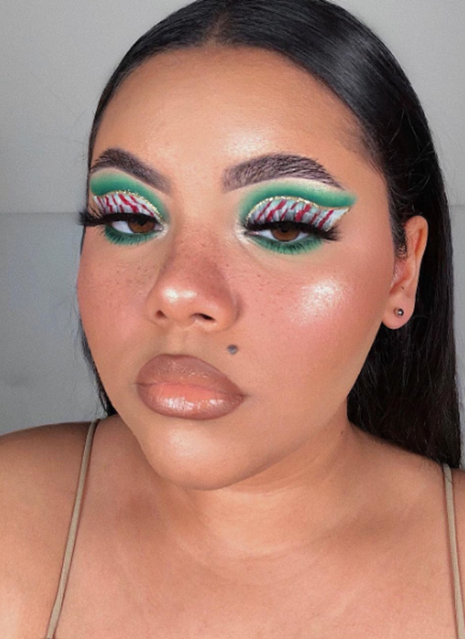 Christmas eye shadow