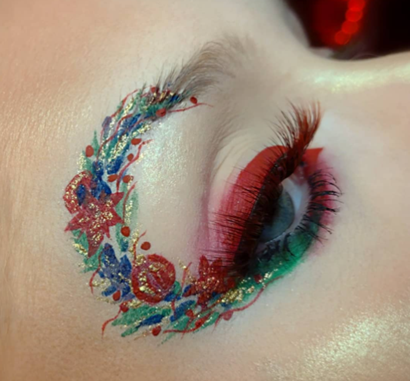 Christmas eyeshadow look