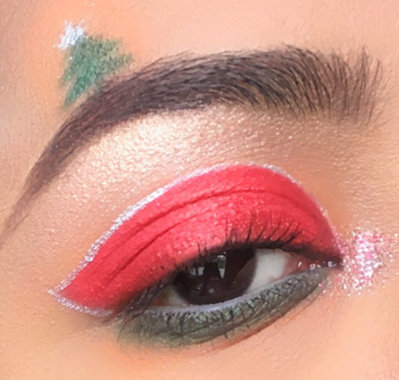 Christmas eyeshadow look