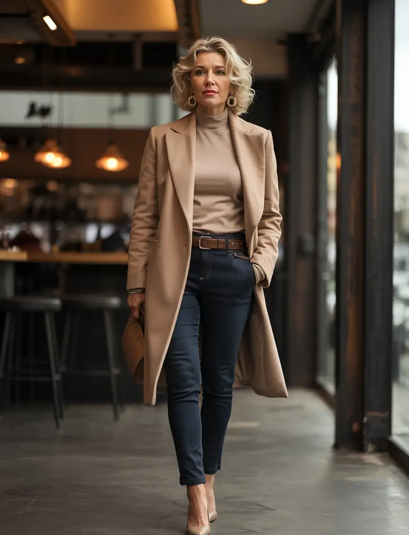 winter outfits for women over 60 ideas 2025 2026 Warm Neutrals for Everyday Elegance