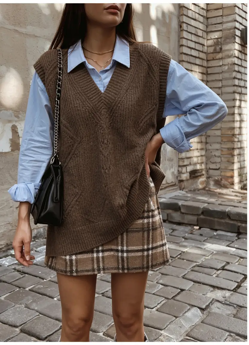 cute winter outfits style 2025 2026 Preppy Layers Reinvented