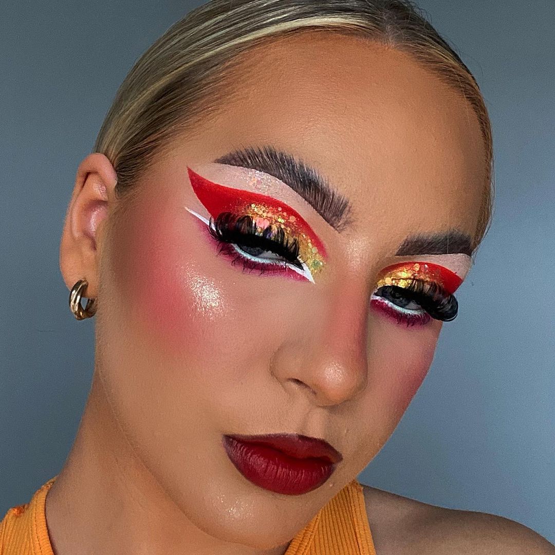 Christmas eyeshadow look