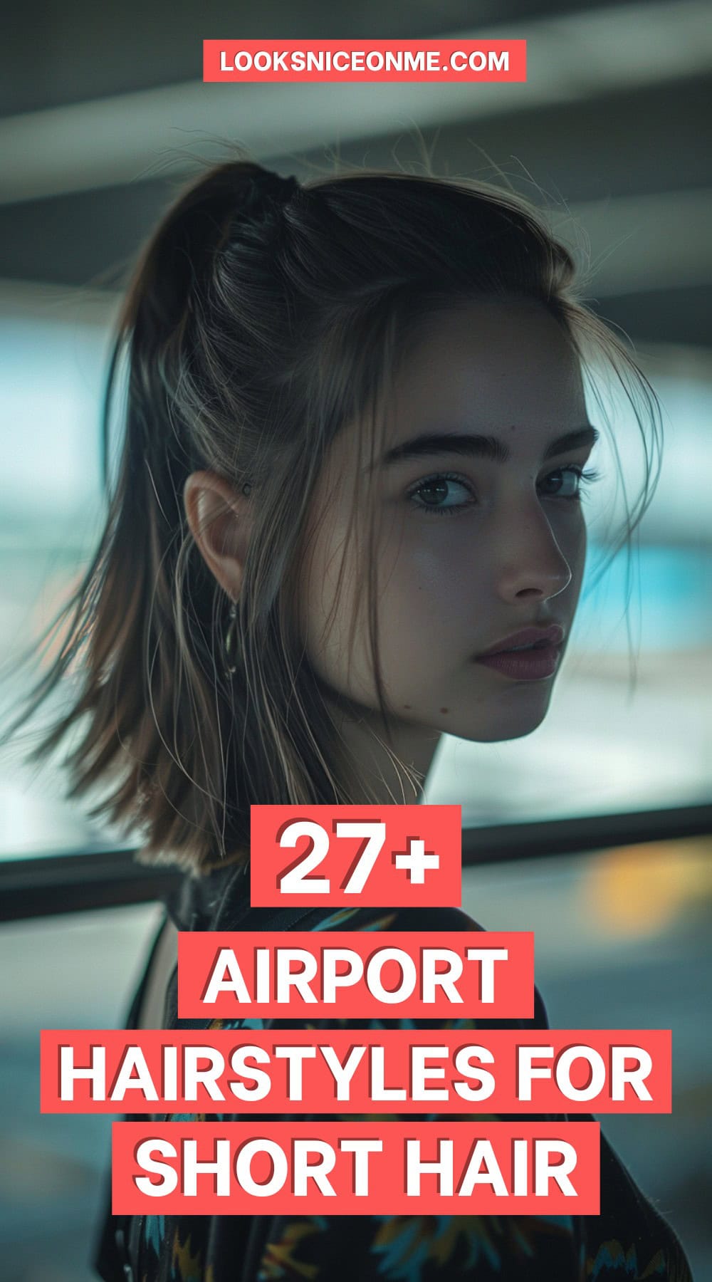 Airport Hairstyles for Short Hair Pinterest Poster