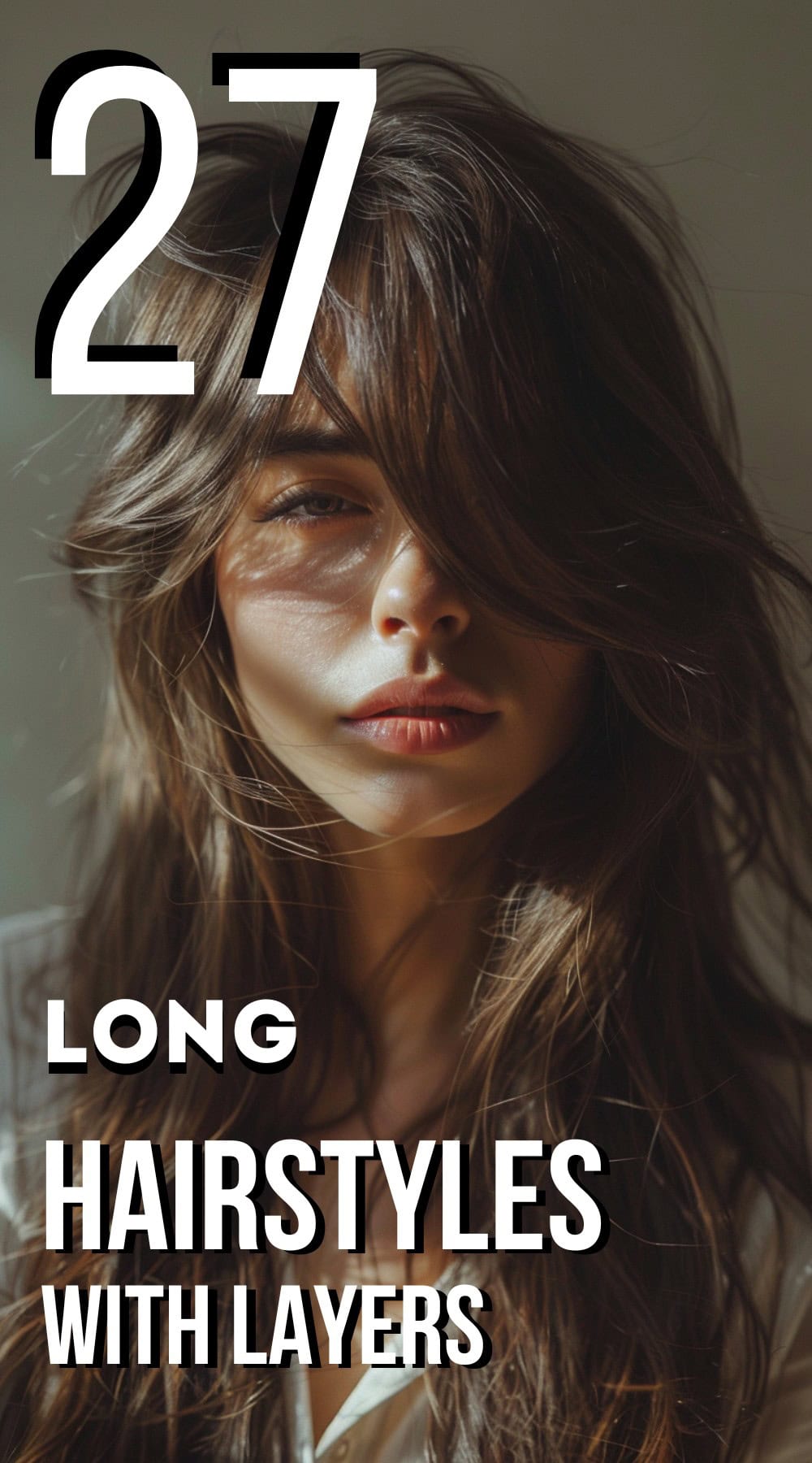 Long Hairstyles with Layers Pinterest Poster