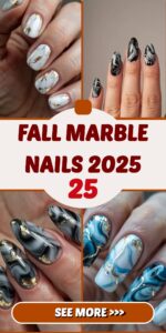 Fall Marble Nails 2025: Elegant Trends & Timeless Designs