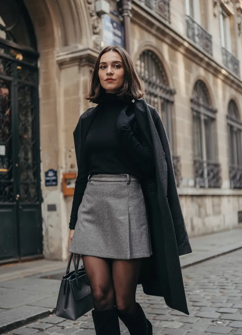 cute winter outfits style 2025 2026 Modern Parisian Chic