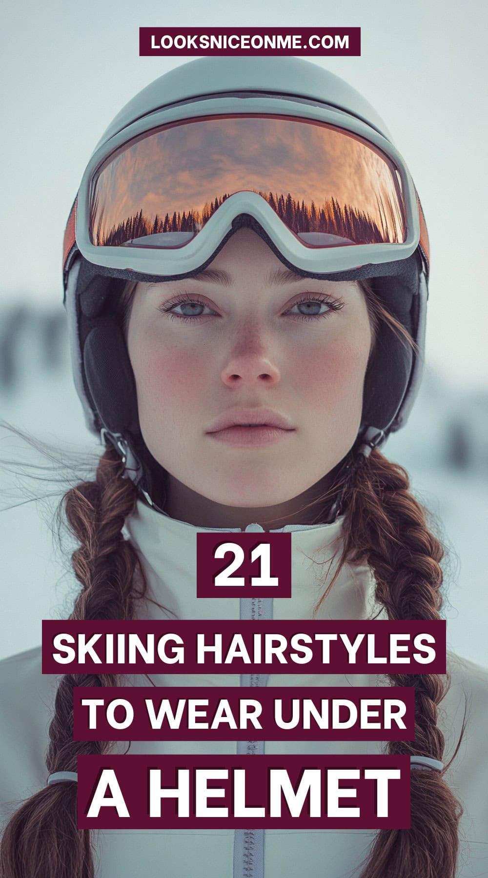 Ski Helmet Hairstyles Pinterest Poster