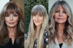 19 Hairstyles with Bangs for Older Women with Long Hair: Fresh and Stylish Ideas