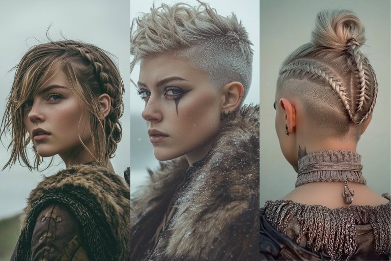 25 Viking Hairstyles for Women with Short Hair: Unleash Your Inner Warrior This Halloween