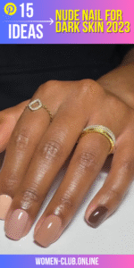 Classy and Chic: Beautiful Nude Nail Ideas for Dark Skin