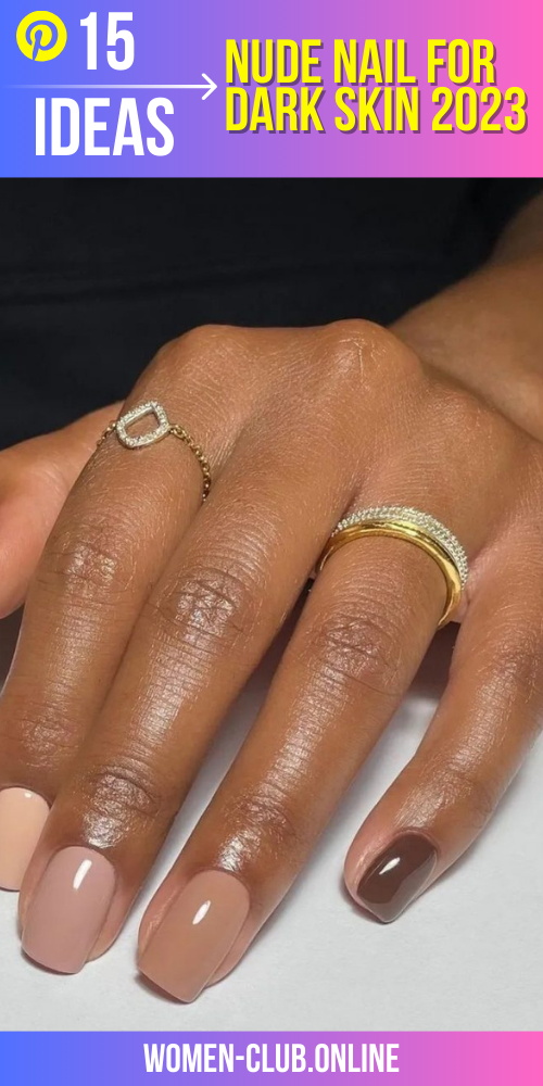 Classy and Chic: Beautiful Nude Nail Ideas for Dark Skin