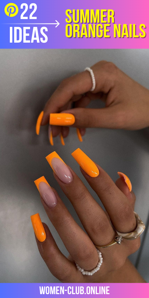 Summer Nails Orange: 22 Ideas