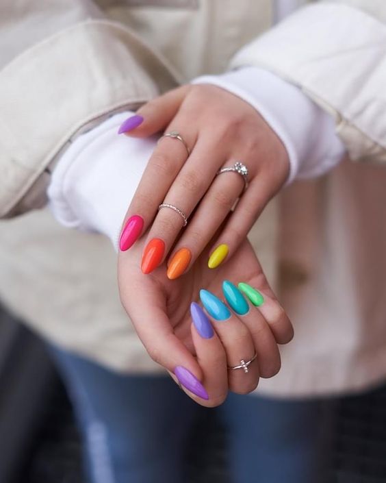 Summer Nails Rainbow 15 Ideas: A Colorful Guide to This Season’s Trends