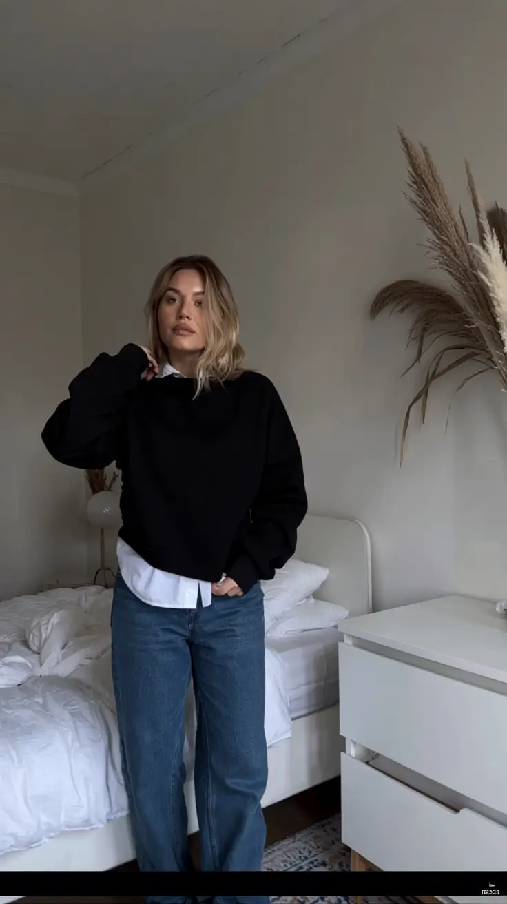 fall to winter outfits ideas 2025 Casual Classics Reimagined