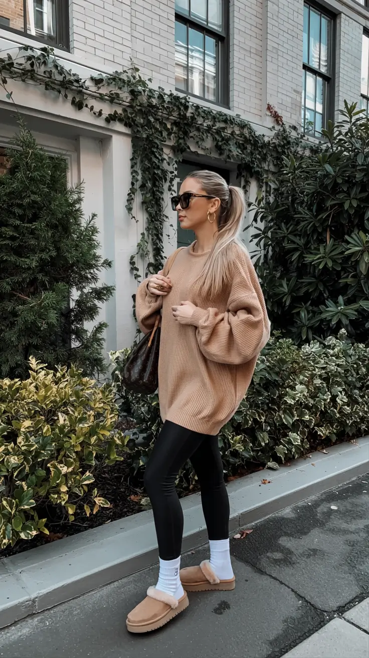 fall to winter outfits ideas 2025 Oversized Knits and Weekend Energy