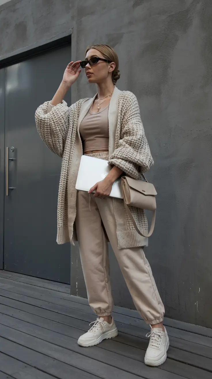 fall to winter outfits ideas 2025 Cozy Neutrals With a Modern Twist