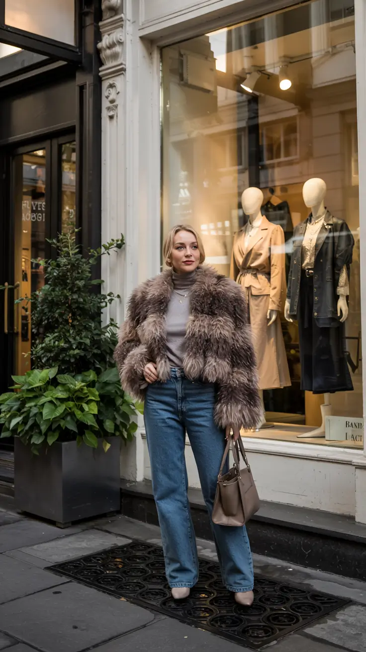 fall to winter outfits ideas 2025 Statement Outerwear With Denim