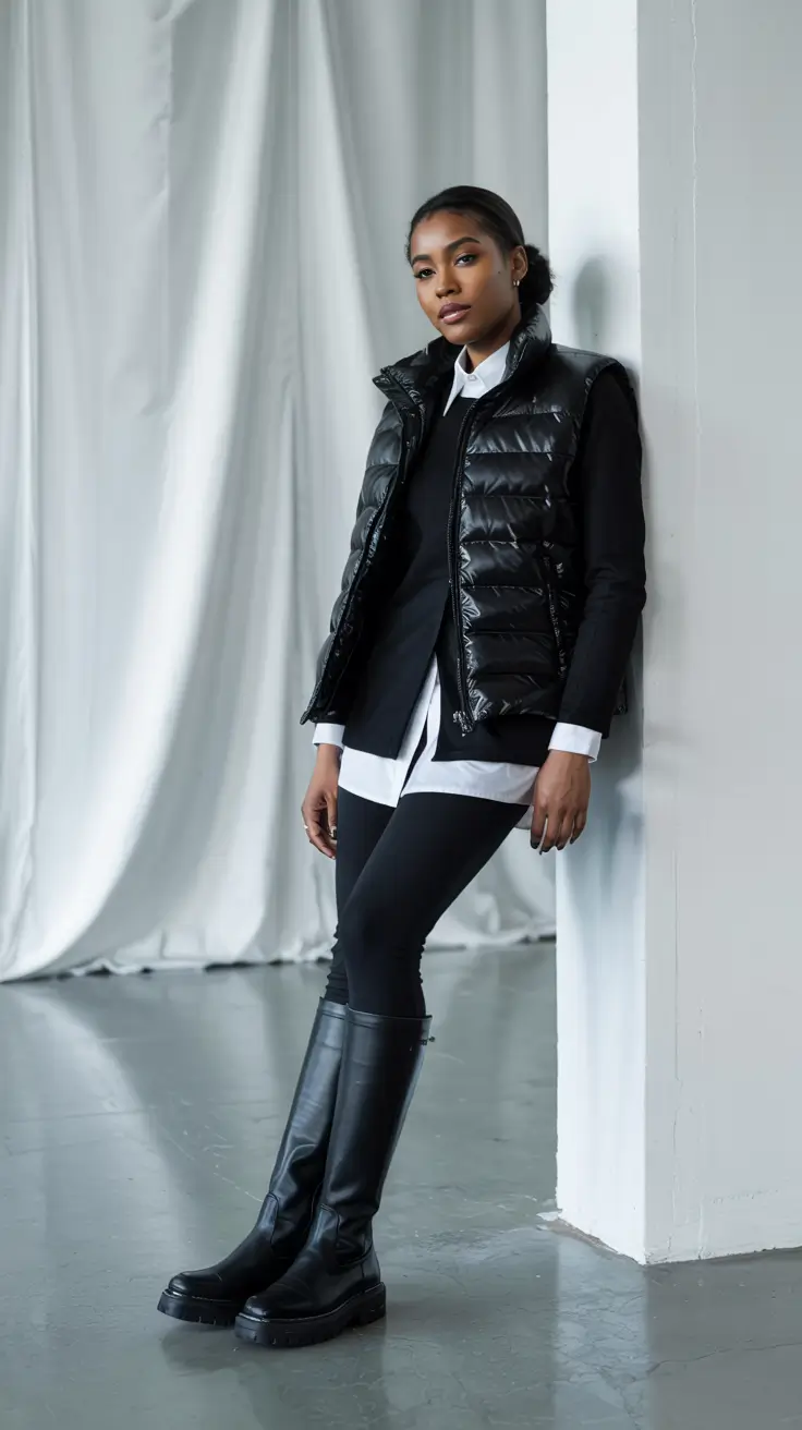 fall to winter outfits ideas 2025 Polished Sporty Layers