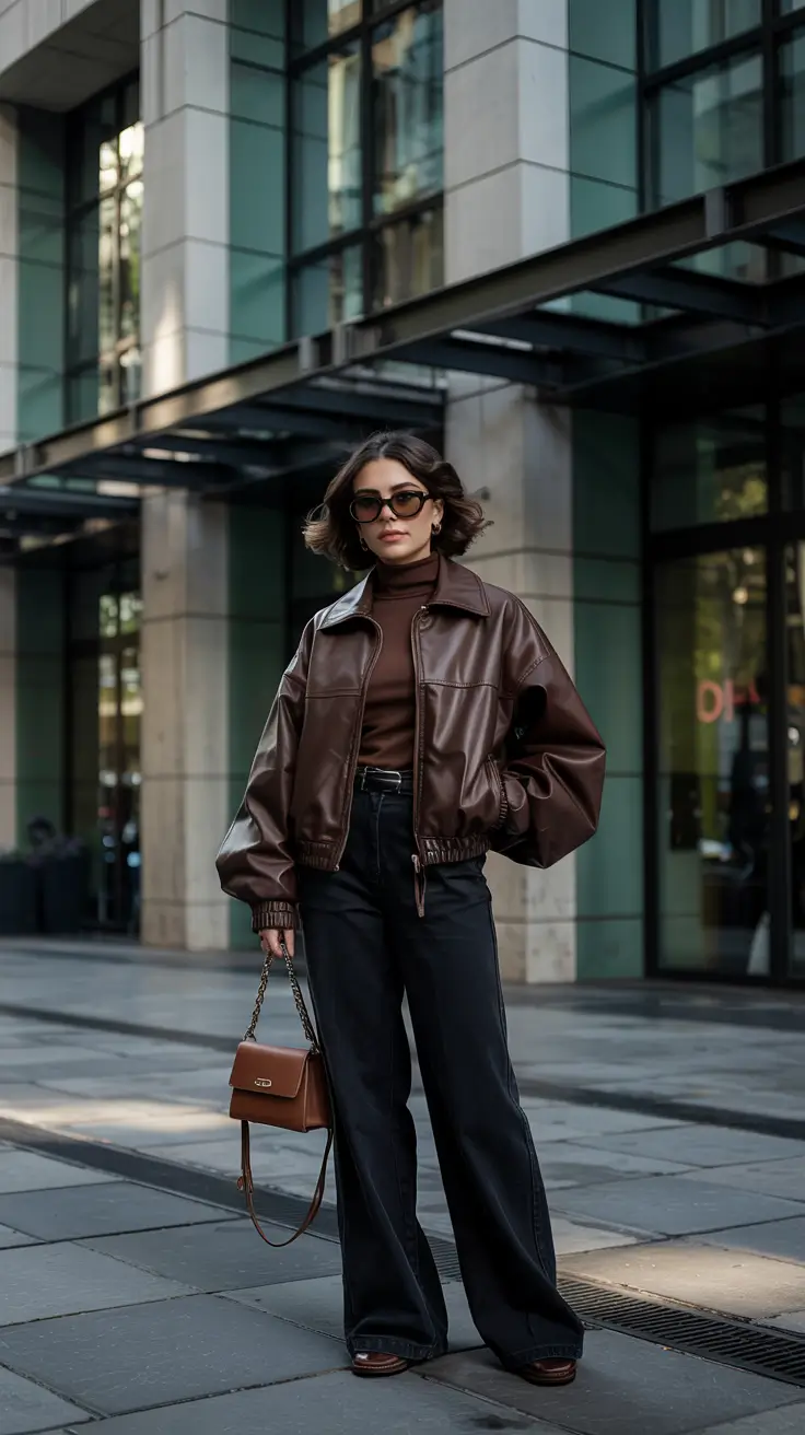 fall to winter outfits ideas 2025 Chocolate Luxe Layers