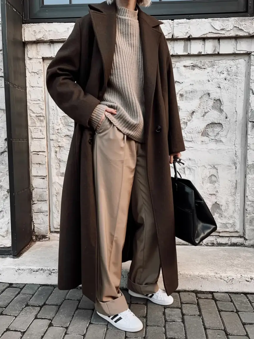 fall to winter outfits ideas 2025 Oversized Neutrals Done Right