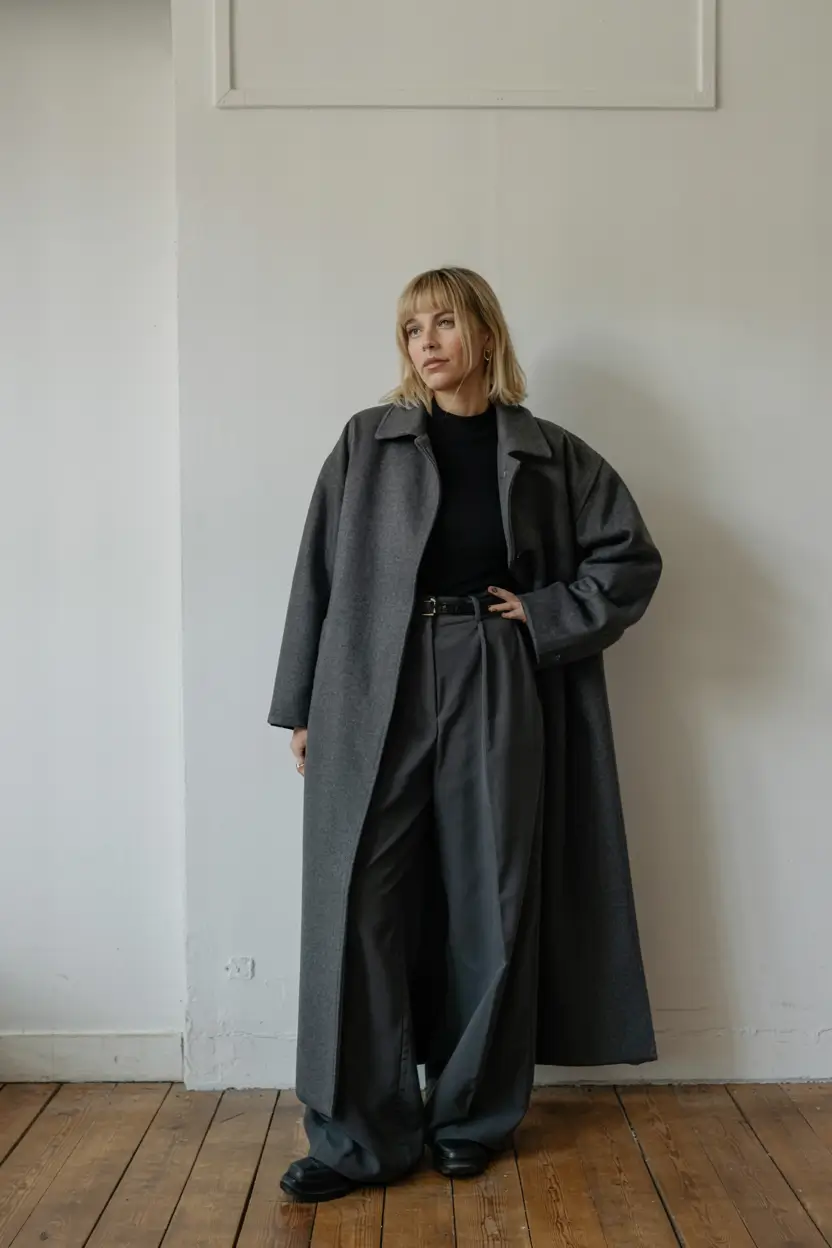 outfits ideas for winter 2025 2026 Structured Grey with a Modern Attitude