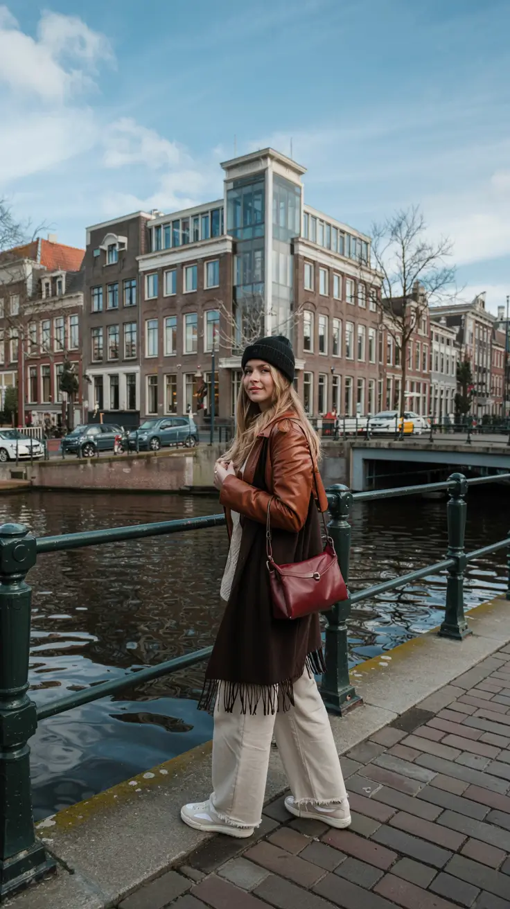 outfits ideas for winter 2025 2026 Layered Neutrals by the Water