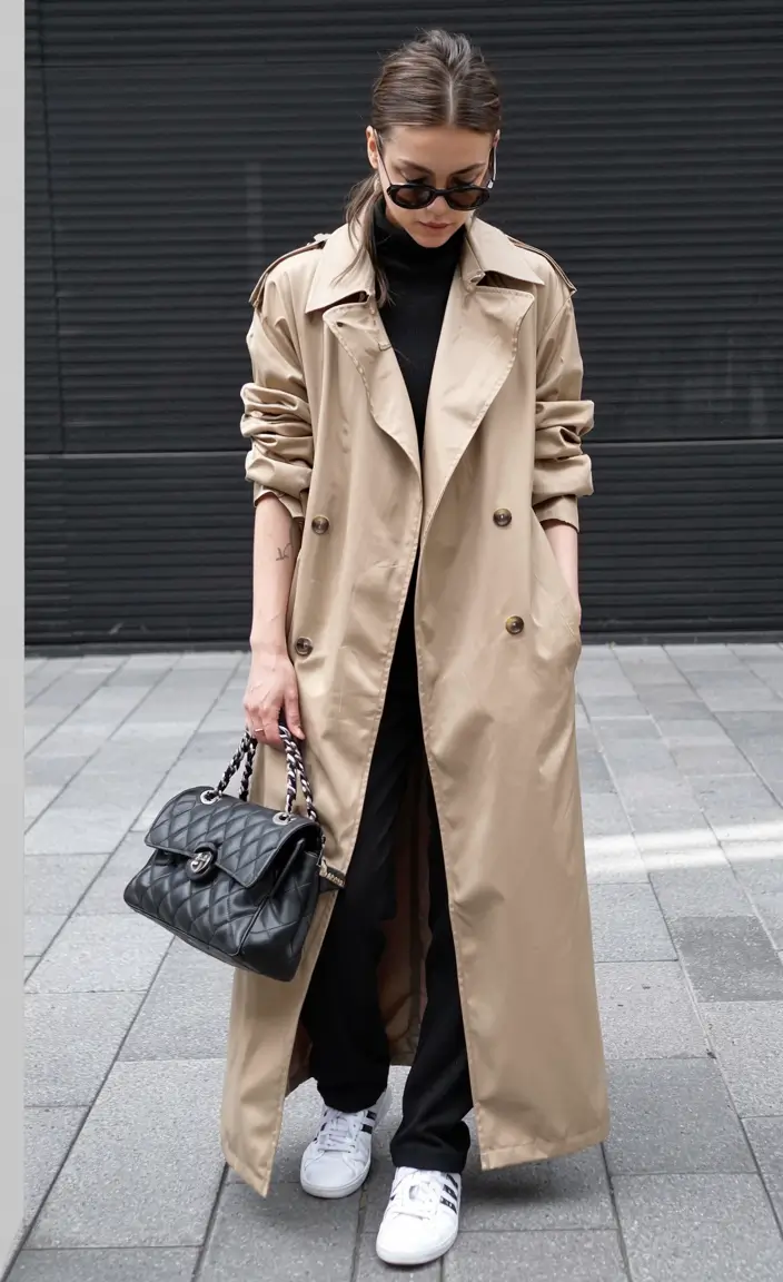 outfits ideas for winter 2025 2026 Effortless Cool in a Classic Trench