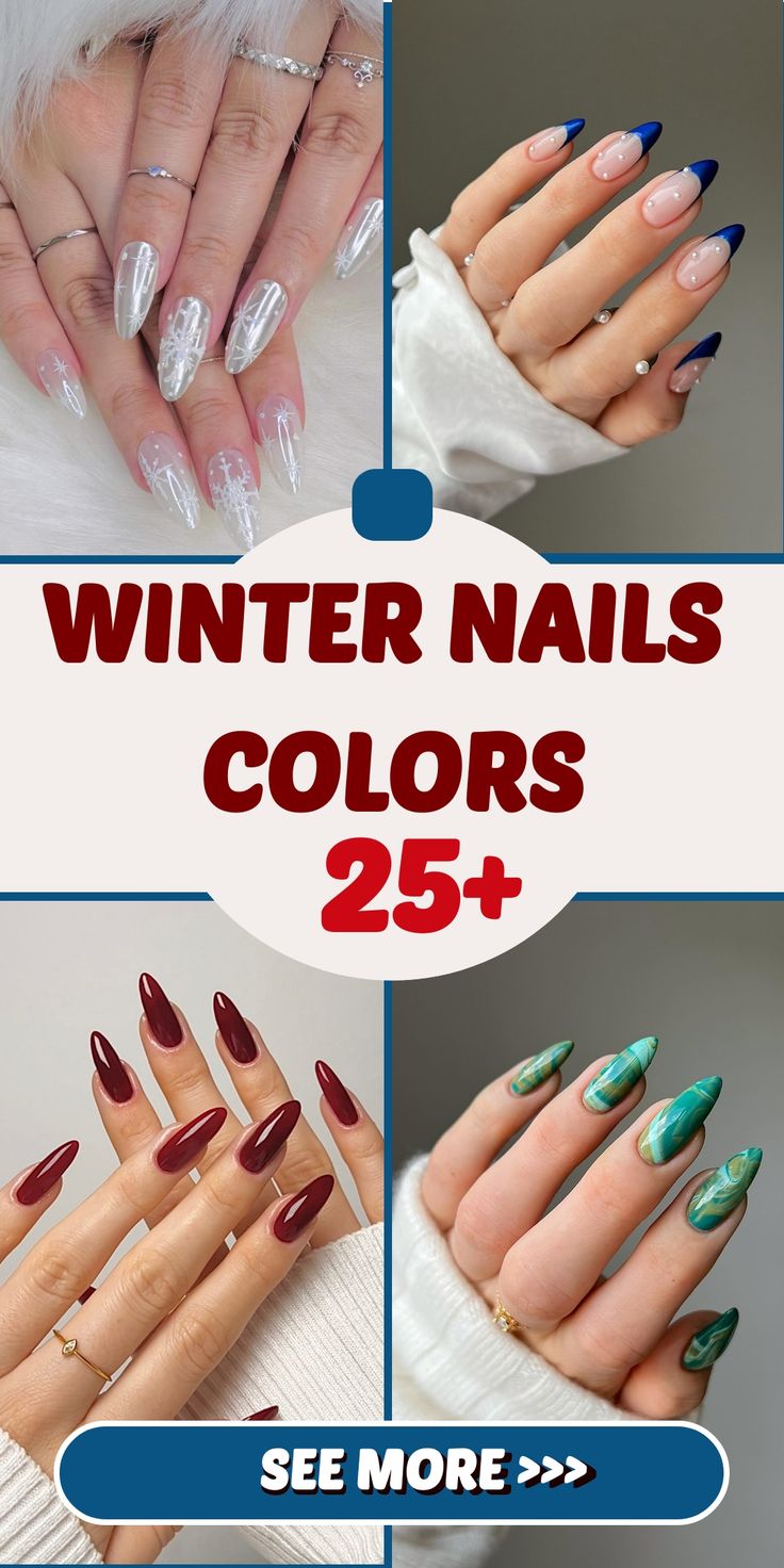 Winter Nails Colors: Trendy 25 Ideas to Brighten the Cold Season