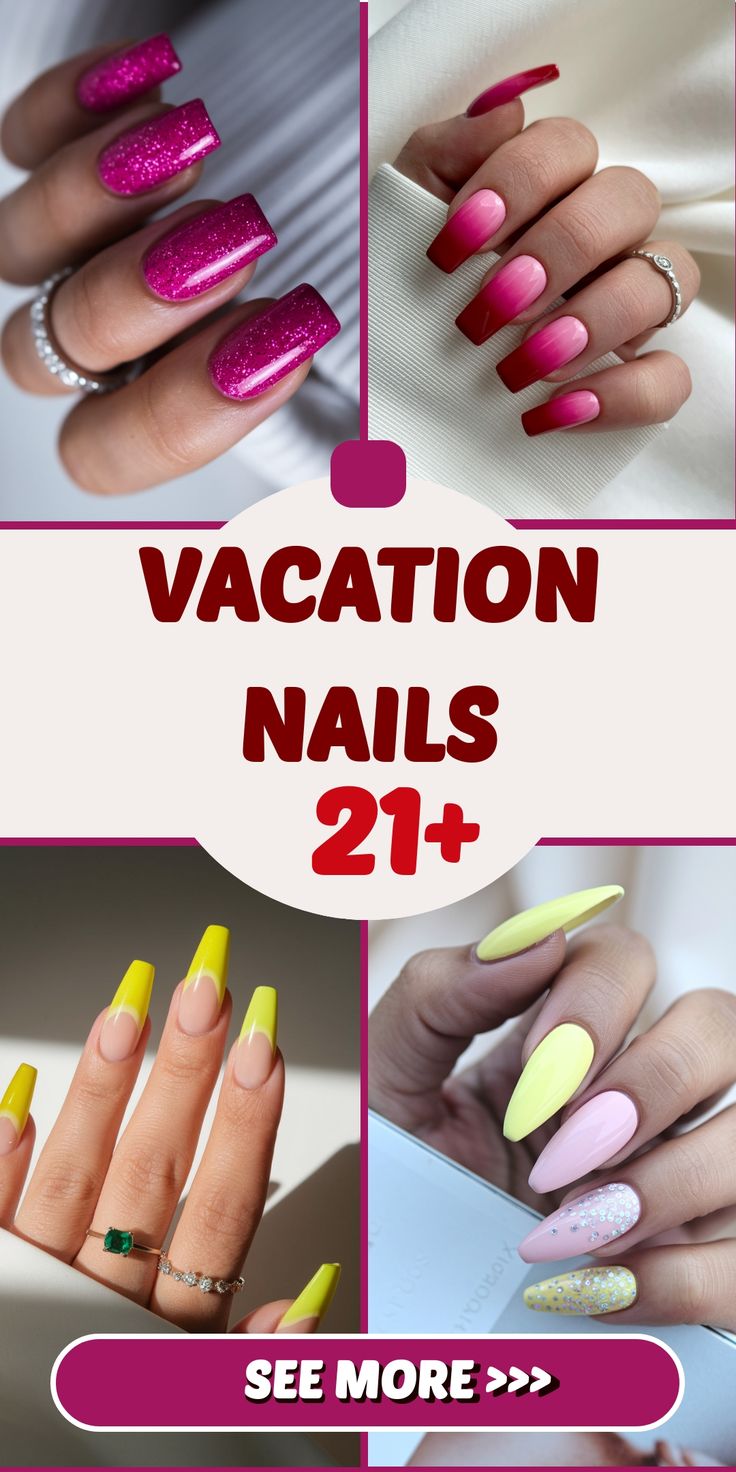 Vacation Nails 21 Ideas 2025: Trendy Manicures for Your Next Getaway