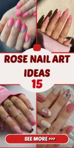 Rose Nail Art 15 Ideas: Enhance Your Manicure with Floral Elegance