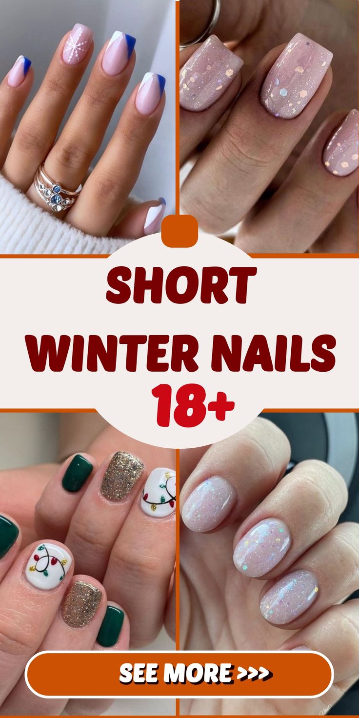 Winter Nails Acrylic Short 18 Ideas: Get Ready to Flaunt Your Chic Style!