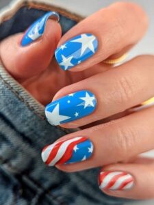 USA Flag Nails: Celebrating Flag Day with Vibrant Designs