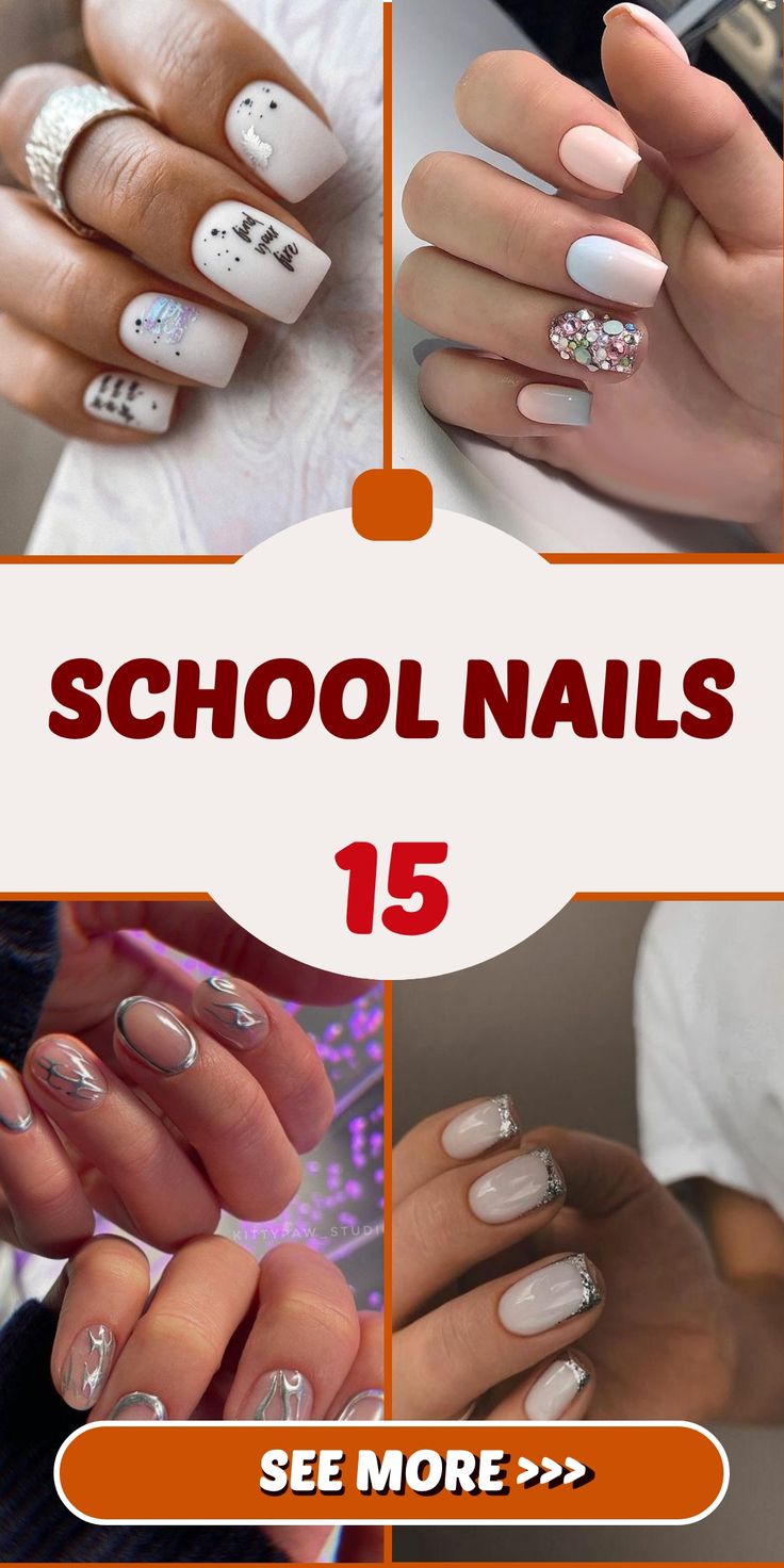 School Nails 15 Ideas: Embrace Creativity with These Trendy Designs