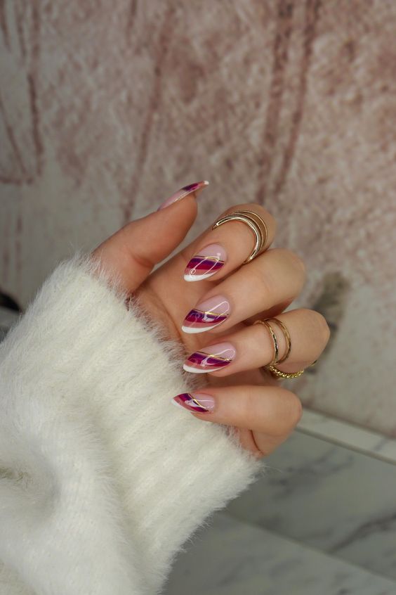 Fall French Almond Nails 24 Ideas: Embrace Elegance and Warmth This Season
