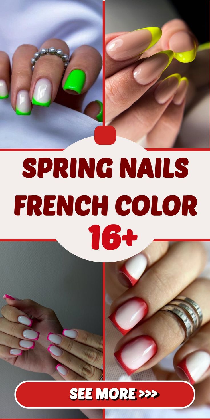 Spring Nails French Color 16 Ideas: A Fresh Take on Classic Chic