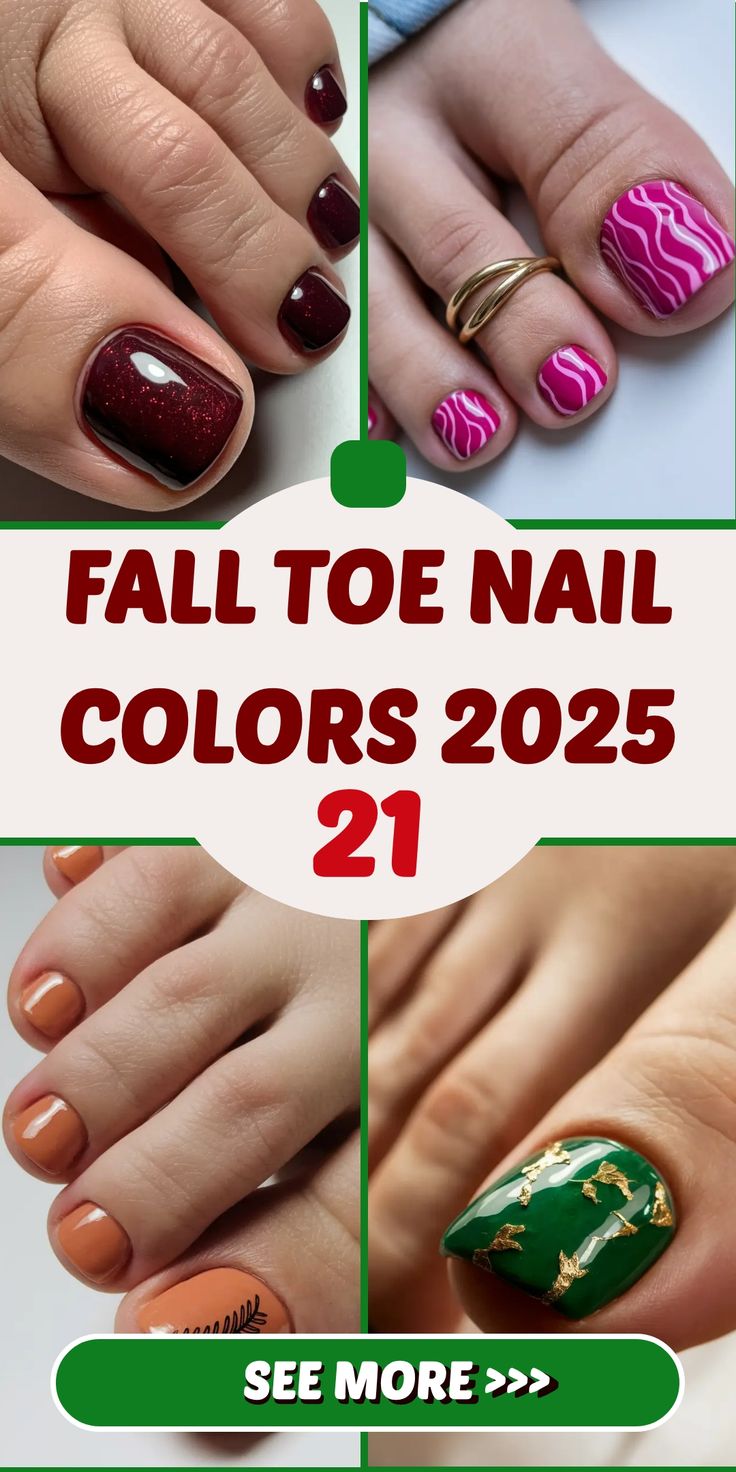Stylish Fall Toe Nail Colors 2025: Cozy, Bold & Beautiful Autumn Pedicure Ideas
