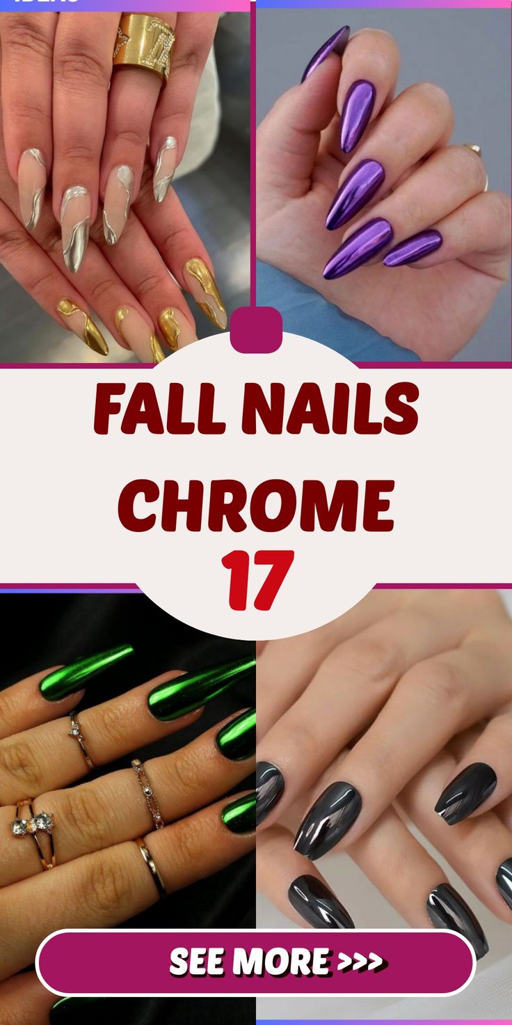 Fall Nails Chrome 17 Ideas: Unleash Your Nail Style This Season