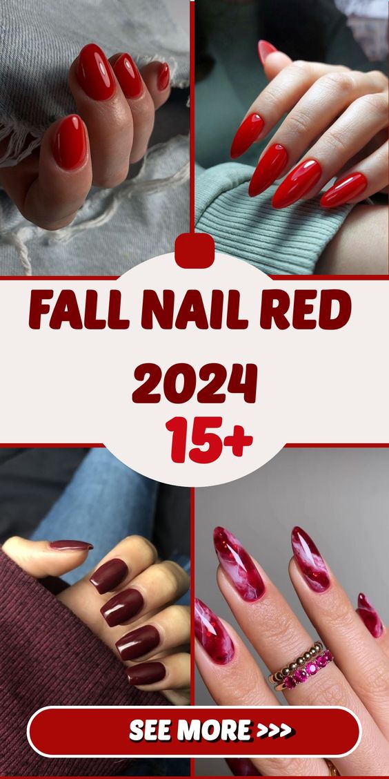 Fall Nail Red 2025 15 Ideas: Embrace the Season with Stylish and Trendy Nail Designs