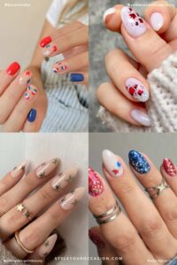 19+ Simple & Easy Memorial Day Nails
