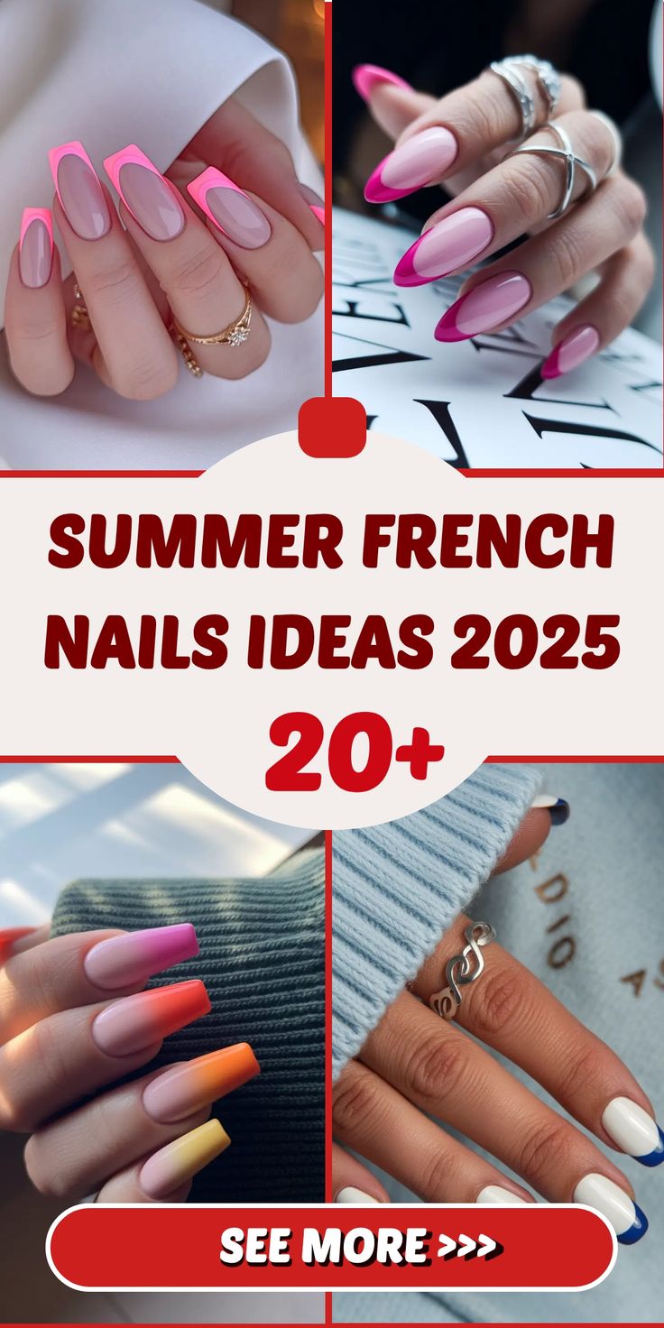 Summer French Nails Ideas 2025: Fresh, Trendy, and Almond-Perfect Designs for Hot Days