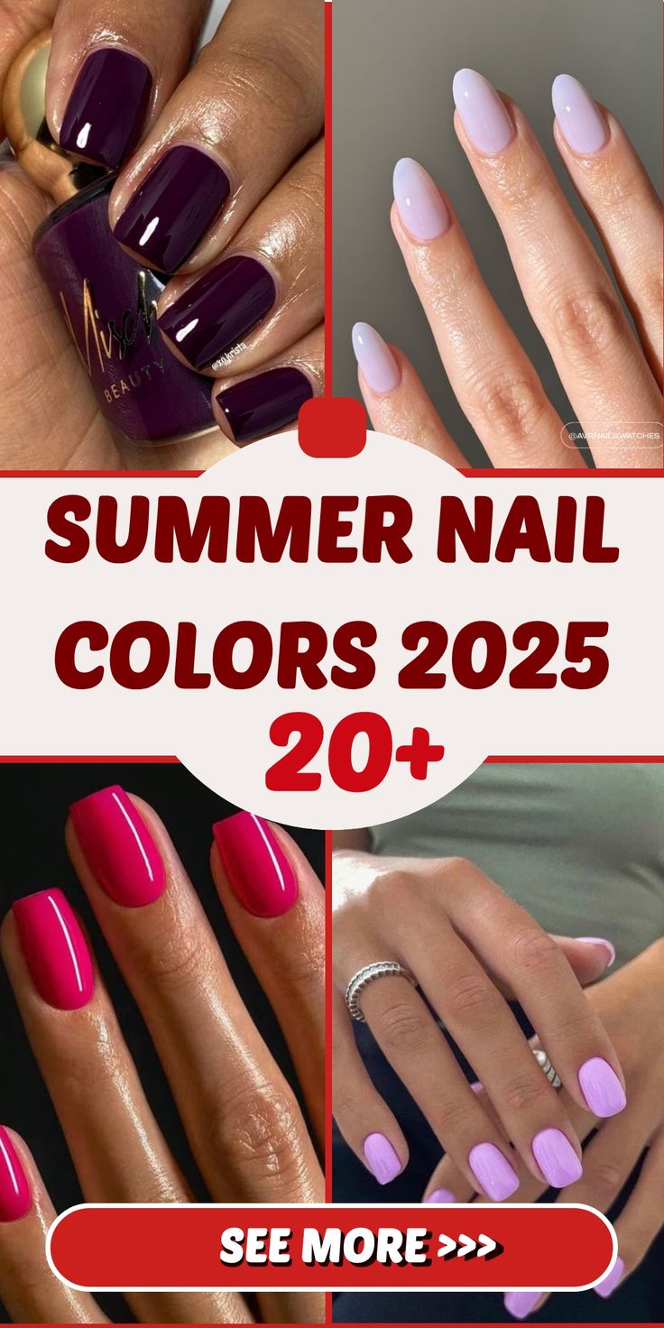 20 Summer Nail Colors 2025: The Hottest Trends to Brighten Your Manicure