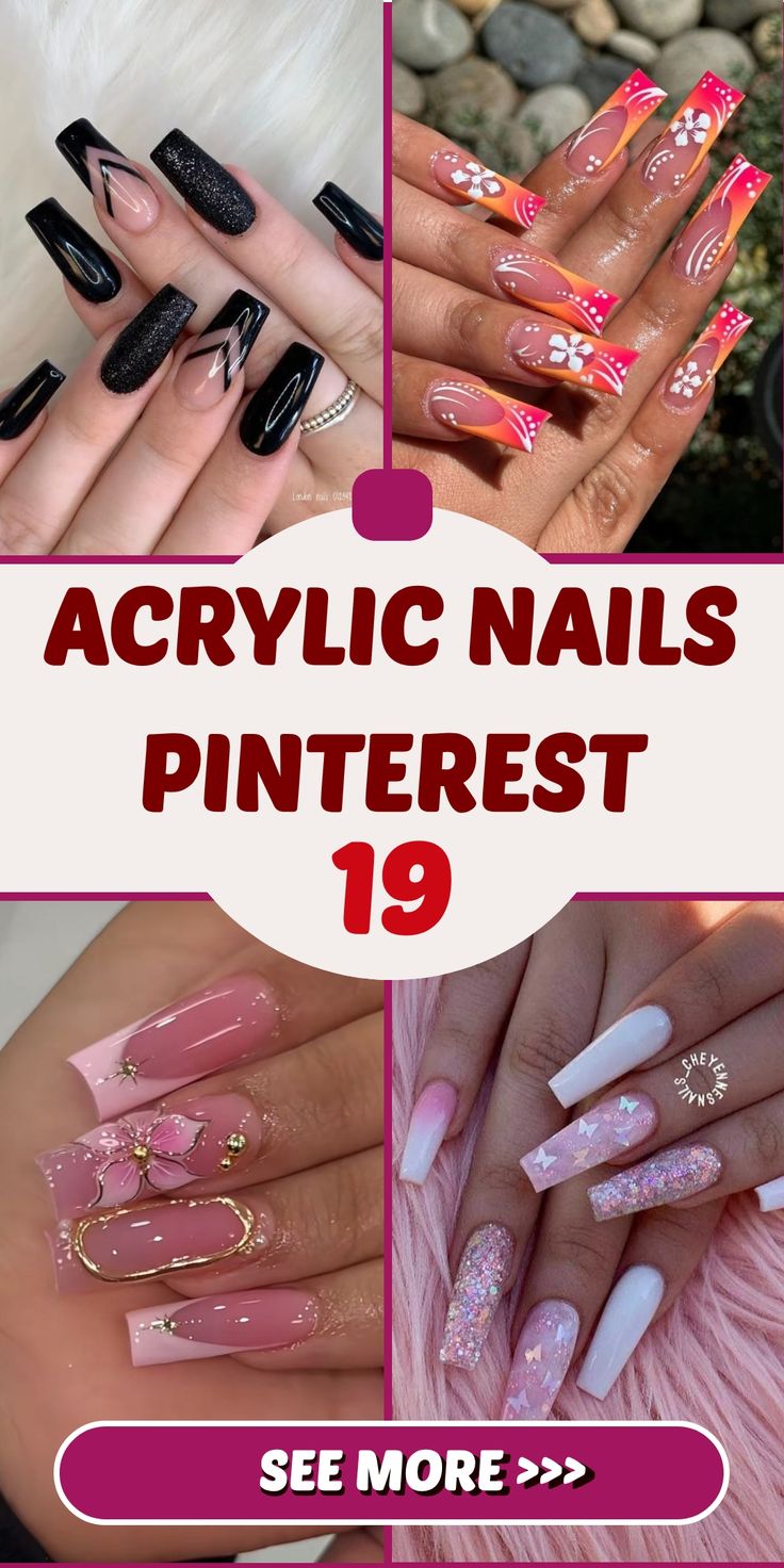 The Ultimate Guide to Acrylic Nails Inspiration on Pinterest: 19 Ideas