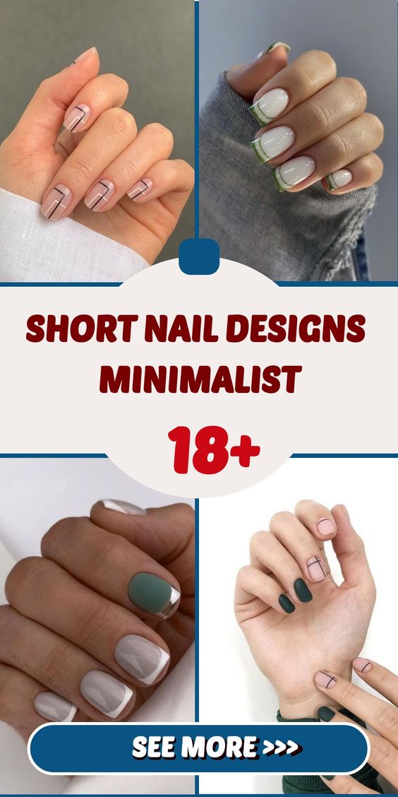 Short Nail Designs Minimalist Nail Art 18 Ideas