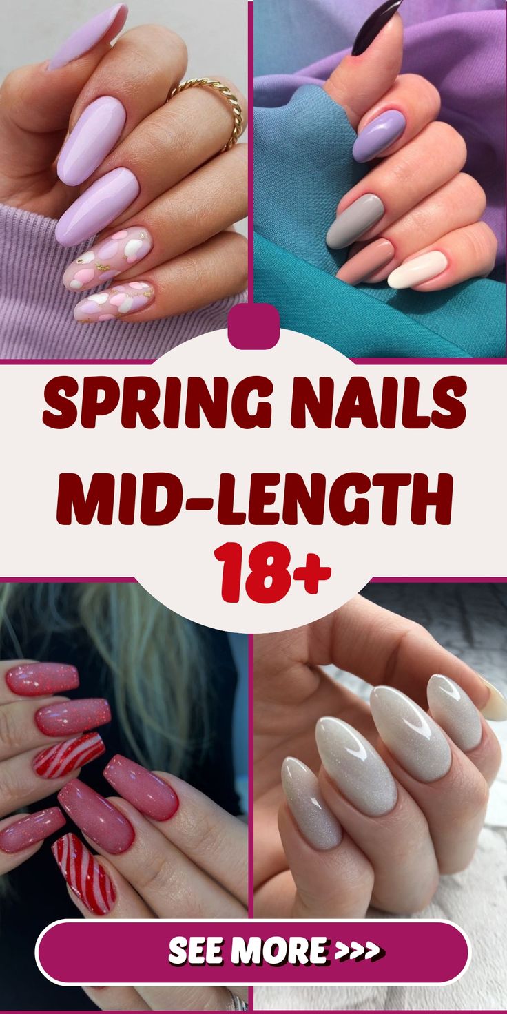 Spring Nails Mid-Length 2025 18 Ideas: Unveiling the Latest Trends and Styles