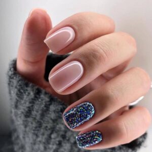 2025 Nail Designs 16 Ideas: Happy New Year with Red, Blue & Black Trends