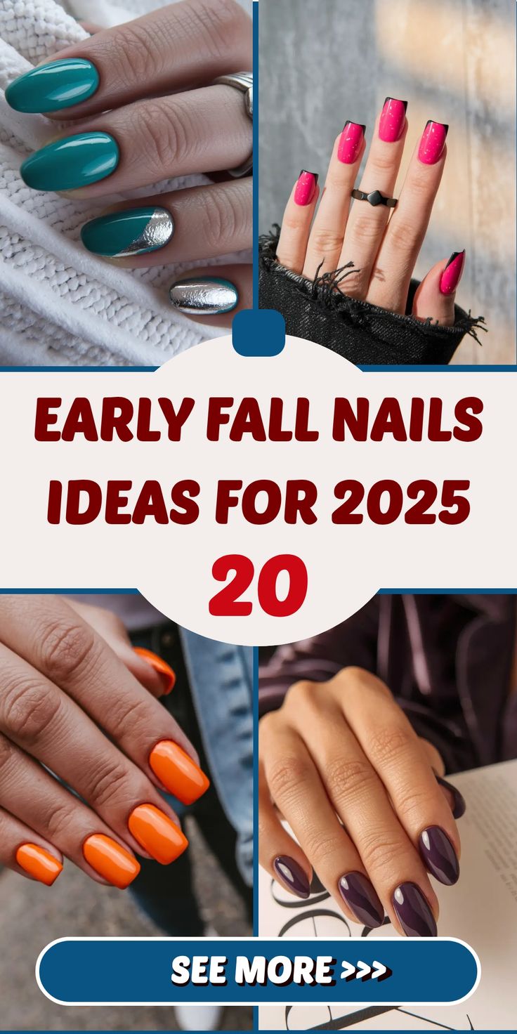 Early Fall Nails Ideas for 2025: Inspo Designs in Almond, Chrome, and Sage Green