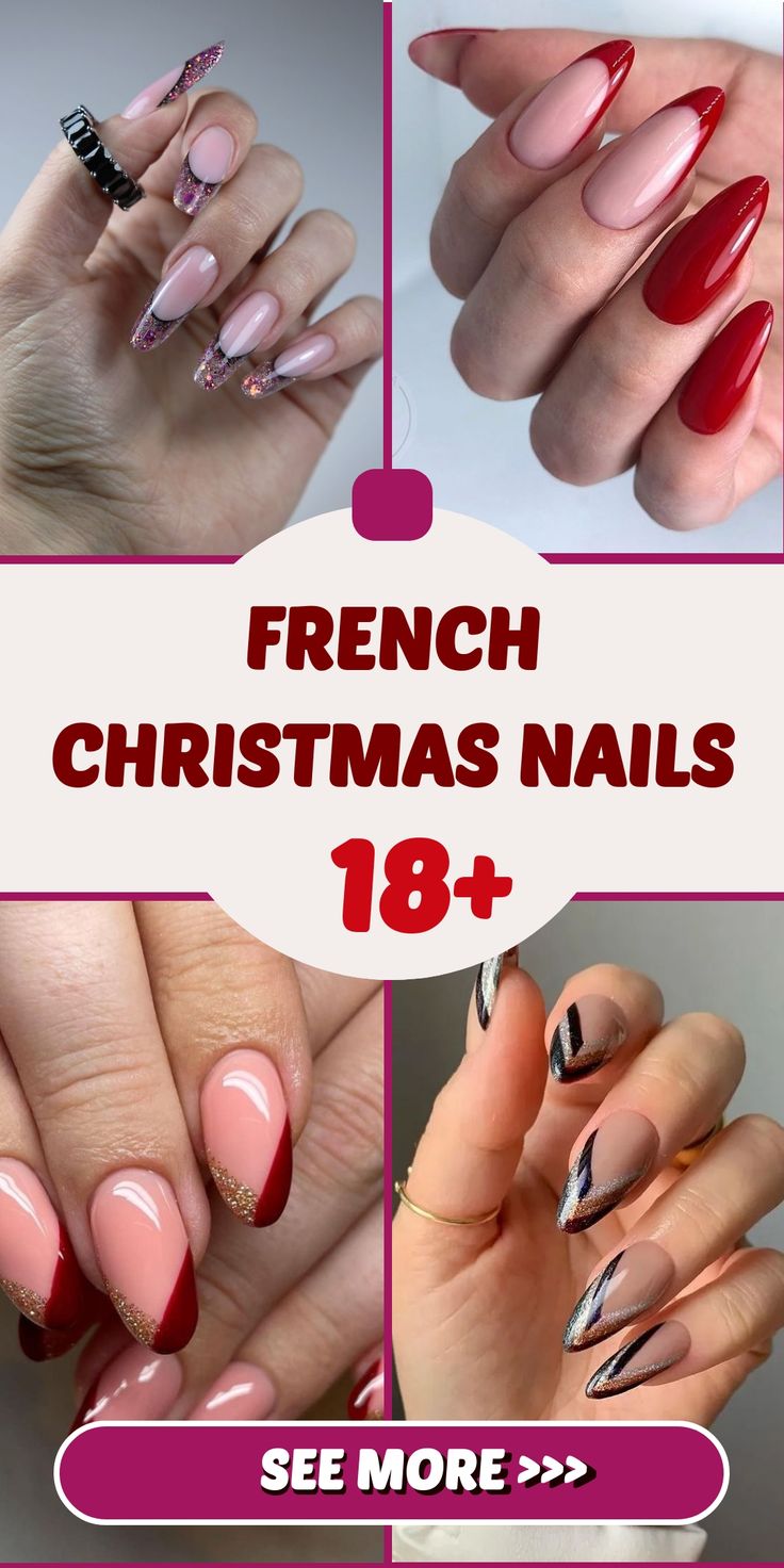 French Christmas Nails 18 Ideas: Glam Up Your Holidays