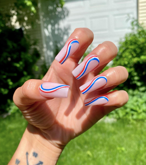 Red, White, and Blue Nails 16 Ideas for a Patriotic Look