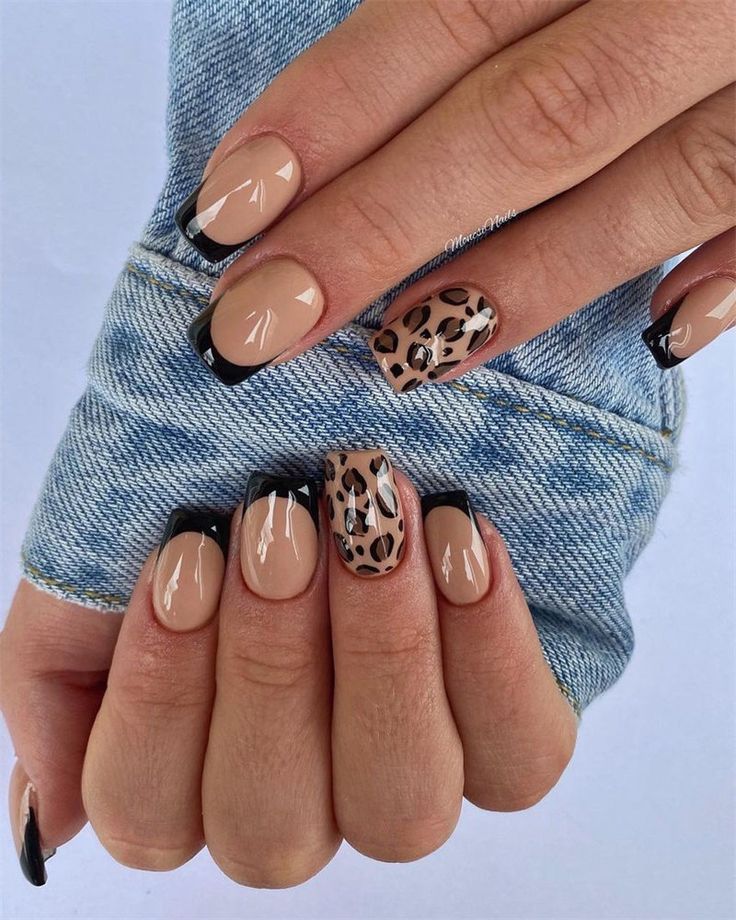 Best 25+ cheetah print french tip nails you must try this year
