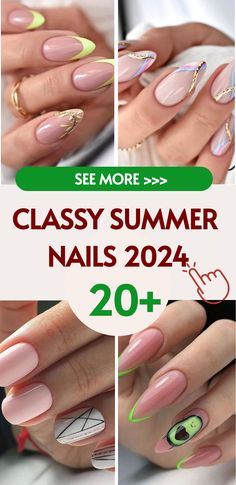 Classy Summer Nails 2025: Chic Designs, Ombre, French Tips & Bright Colors